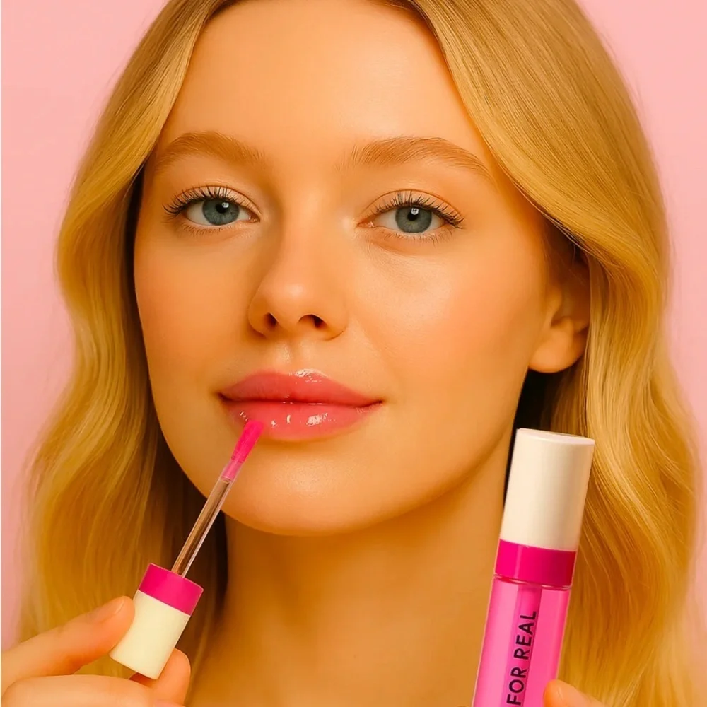 Beauty For Real Lip Revival Hi-Shine Hydrating Lip Oil in Raspberry Beret